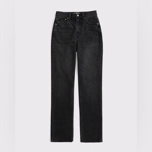 Abercrombie & Fitch Curve Love Ultra High Rise Slim Straight Jean Sz 4/27